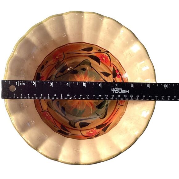 Certified International Sunflower 9" Mixing Bowl Margret Le Van Design Scalloped - Picture 3 of 9